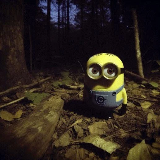 Scary Minion in the Forest