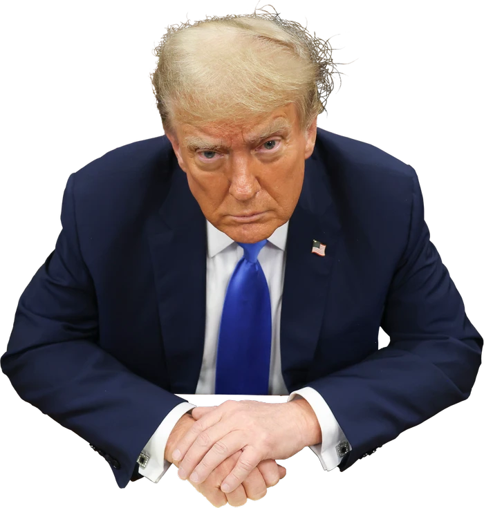 Transparent Image of Trump Staring