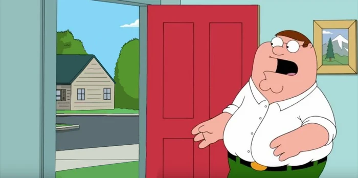 Peter Griffin At The Door