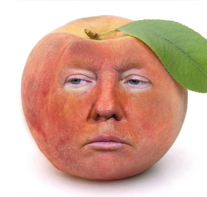 Donald Trump in a Peach